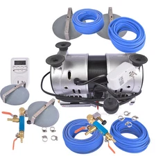 Pond Aerators Includes 3/4 HP Compressor & 2 100' Weighted Tubings & 2 Diffusers