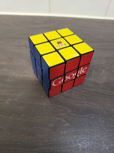 Rzadka kostka logo Rubiks Google promocyjna nowość reklama oryginalna kolekcjonerska