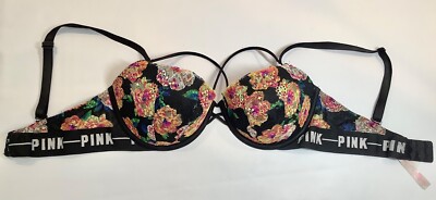 Soutien-gorge Victoria's Secret Push-up Imprimé Guépard, Taille 34DD - Occasion Très Bon état