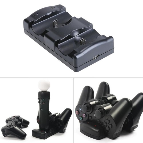 Vertical Charger Station Charging Stand for PS3/PS3 Move Wireless Controller - Zdjęcie 2 z 10