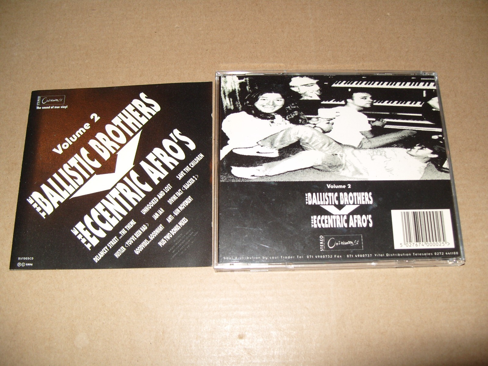 The Ballistic Brothers V The Eccentric Afro's–Volume 2 -1994 CD EX/INLAYS VG