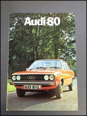 1976 Audi 80 Vintage UK Original Sales Car Brochure Catalog