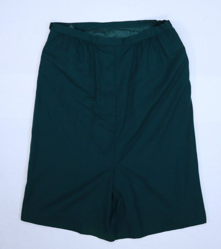 Vintage Pendleton Solid Green Side Button Wool A-… - image 3