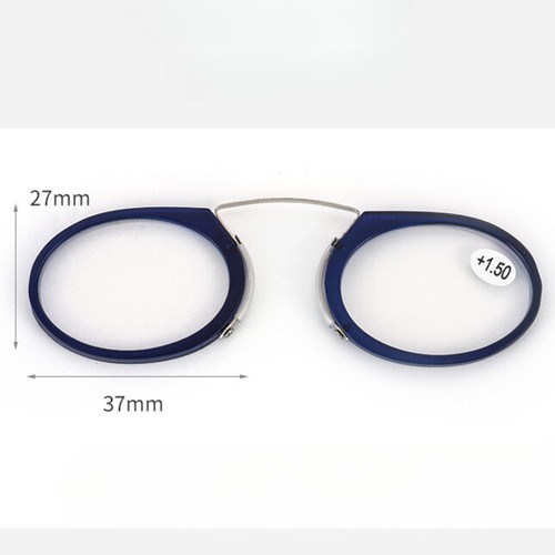 Ultra Reading Glasses Nose Clip Legless Readers Pince Nez With Case 1.0-3.5 NEW - Picture 5 of 16