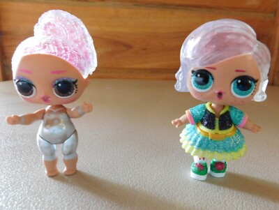 LOL Surprise! Doll Glitter Series 1 Silver Bathing Suit  & Pretty Dress 3''  #7