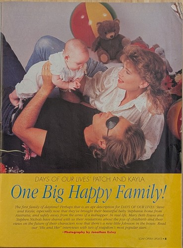 Soap Opera Update June 18 1990 Steve Kayla Days' First Family Mary Beth Evans - Picture 5 of 11