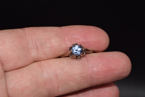 ART DECO MODEL 1970s ! VINTAGE russian UKRAINE RING SILVER 875 stamp star SIZE 9 - Picture 16 of 18