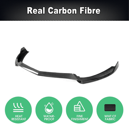 Fit For Benz C217 S500 Sport 14-17 Real Carbon Front Bumper Lip Spoiler Splitter - Picture 10 of 16