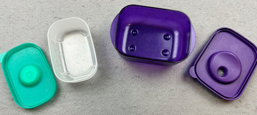 Set of 2 Tupperware 1 cup Rock n Serve & 4 oz. Freeze Smart Mini - Picture 3 of 7