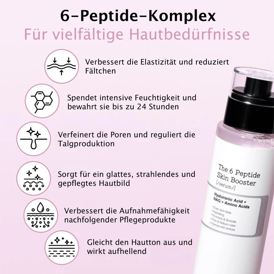 Collagen Serum Gesichtsserum mit Hyaluronsäure COSRX The 6 Peptide Skin Booster - Bild 3 von 4