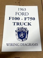 1963 Ford Truck Wiring Diagram Booklet F100- F750