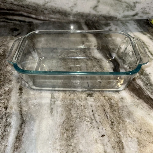 VINTAGE PYREX 213 CLEAR Advantage LOAF PAN BAKING DISH 1.5 QT USA