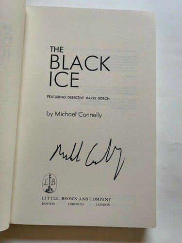 THE BLACK ICE - ADVANCE READING COPY SIGNED BY MICHAEL CONNELLY - SECOND BOOK - Picture 4 of 5