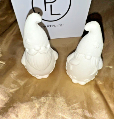 Neu! PartyLite Teelichthalter Gnome `n Garden P93874 +  PartyLite Teelicht