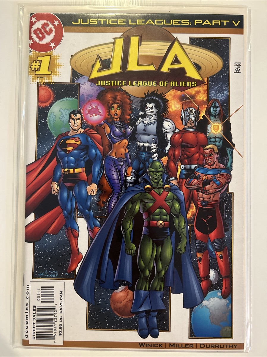 1/24スケールDCコミックシリーズまとめ売り DC Comics JLA #1 Justice Leagues: Part V March 2001 Aliens