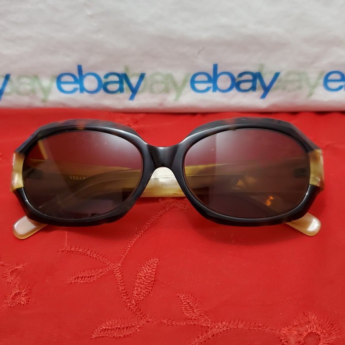 Vera Wang Tortoise Shell Sunglasses Vera Wang Designer Sunglasses Panna in Gold Tortoise Frame  main image 2