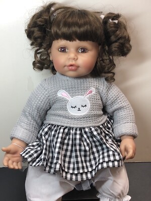 19  Adora Baby Doll  Preppy  Toddler Time Sweet Brunette Bunny Sweater MWB