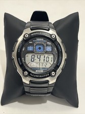 Casio Illuminator World Time 3199 AE-2000W Quartz Digital Men Watch New Battery 