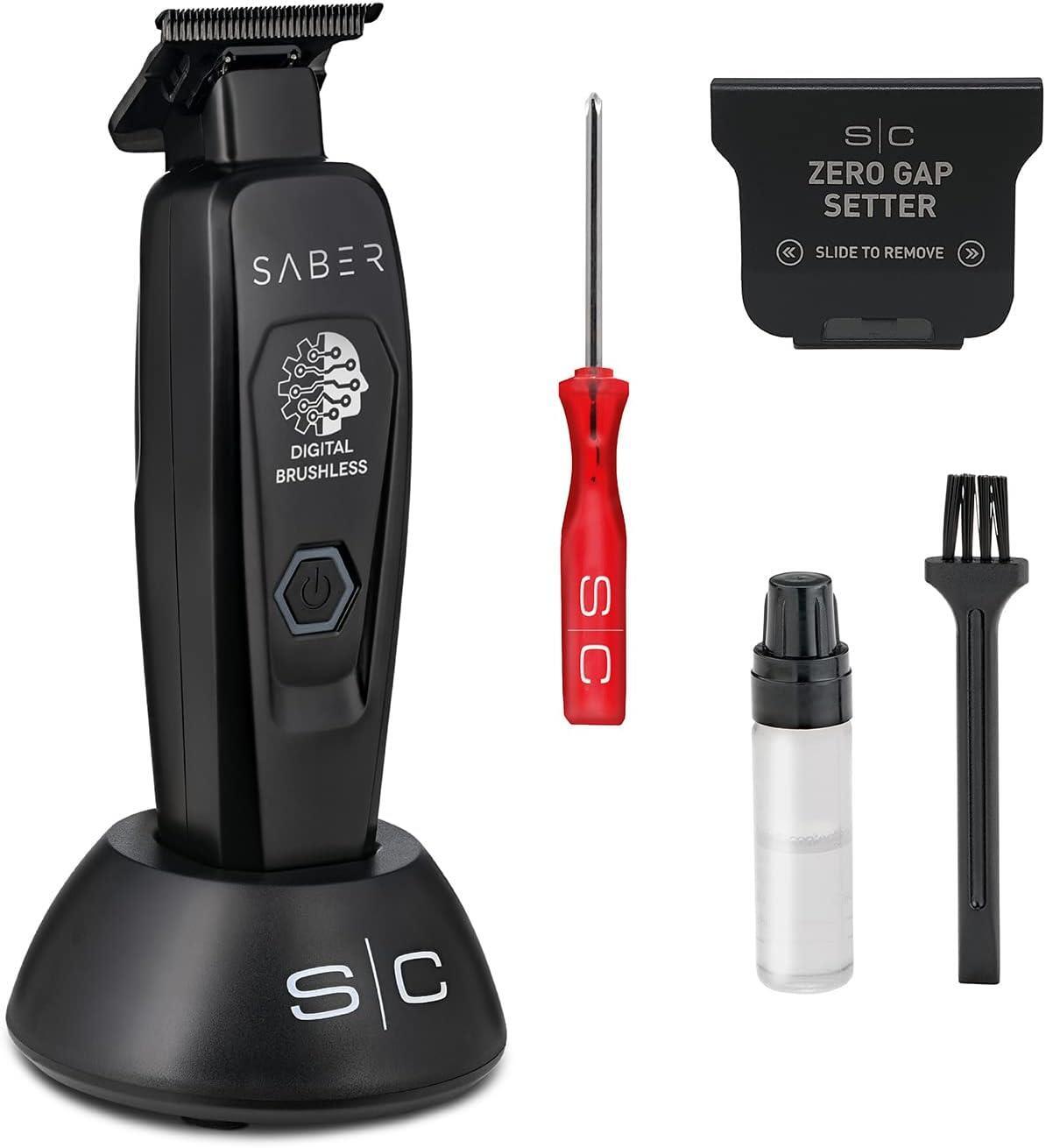 StyleCraft Saber Metal Trimmer Barber Salon Hairdresser Styling Trimming Black