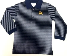 NCAA LICENSED TODDLER 3T LONG SLEEVE STRIPED GOLF SHIRT-NEW