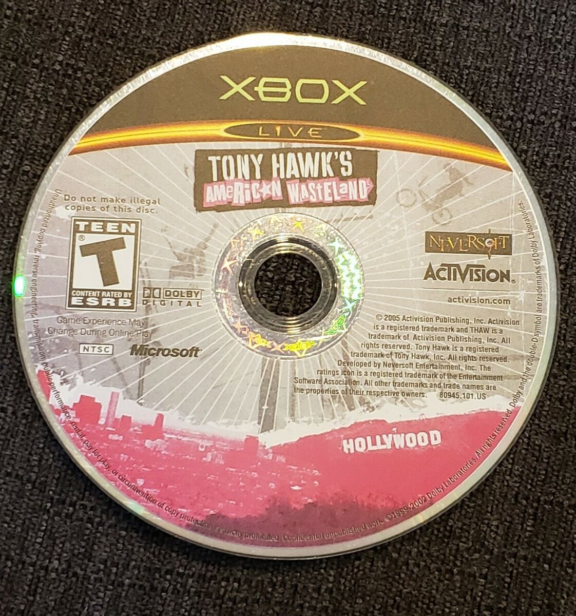 Tony Hawk's American Wasteland - Disc Only