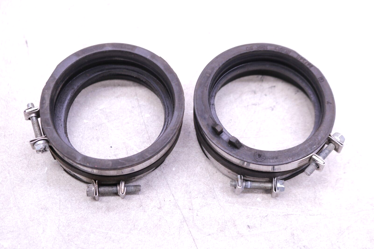 シルバー アクセサリー 2008 200 08 09 BUELL 1125 R 1125R THROTTLE BODIES INTAKE BOOTS