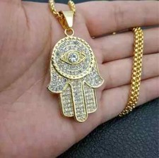 2 Ct Round Cut Diamond Cluster Heart Love Pendant Solid 14K Yellow Gold Finish