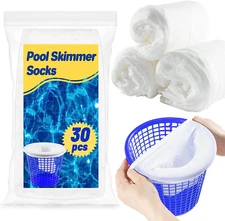 Pool Skimmer Socks Filte - 30PCS Pool Socks Skimmer Filter Socks Pool Skimmer Ba