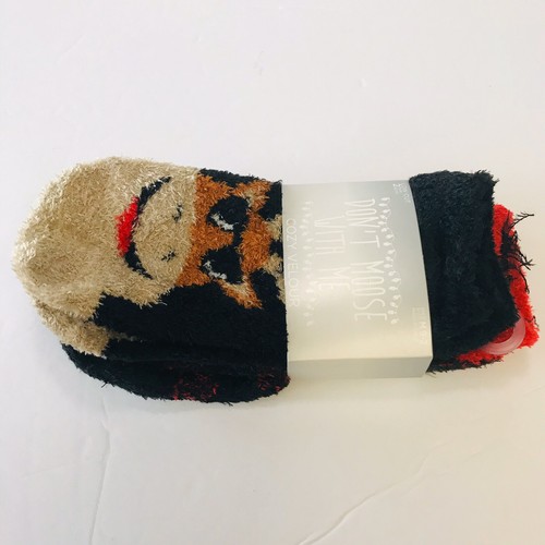 2 Pairs don’t moose with me Boys Cozy socks Size 7-8.5 - Picture 3 of 5