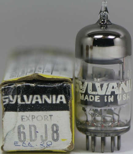 6DJ8 ECC88 Sylvania NOS NIB made in U.S.A Amplitrex tested #1478003 - Picture 2 of 10