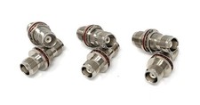 6 PCS TNC/SMA Female to TNC/SMA Female Bulkhead Adapts Coax. Cable Connectors