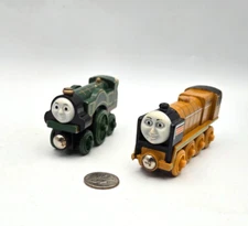 Thomas & Friends Wooden Railway Train Tank Engine - Emily + Murdoch Lot x2