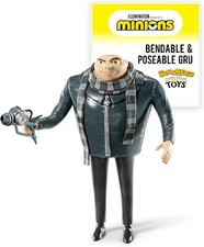The Noble Collection Minions Bendyfigs - Gru - Noble Toys 16cm Bendable Posable 
