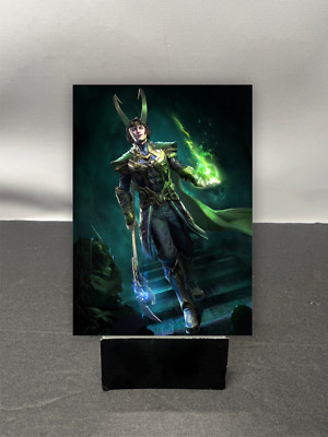 Overpower card game marvel Loki ロキ　マーベル 1995 Marvel Overpower Card Game - Loki 4 - Excellent