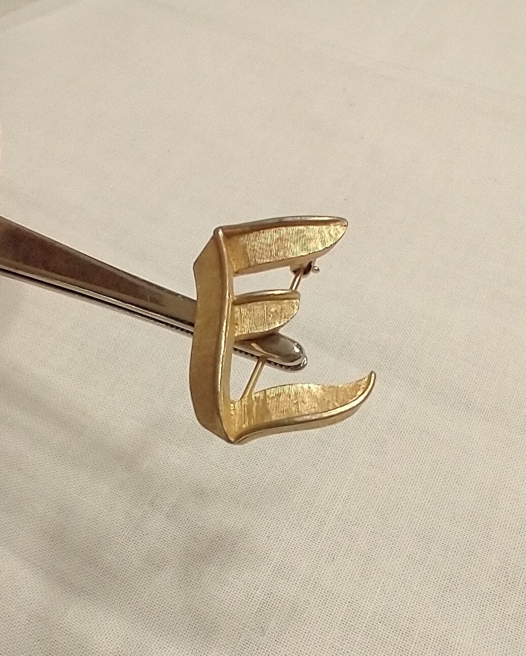 Trifari Initial "E" Brooch (BRCH183) - image 3