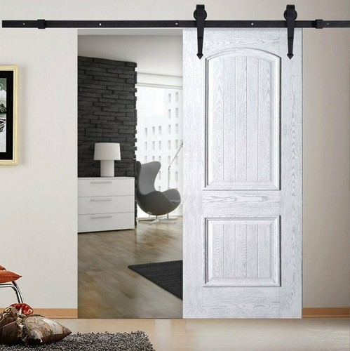 366 cm carril sistema puerta corredera herraje herraje puerta corredera kit de rieles - Imagen 14 de 24