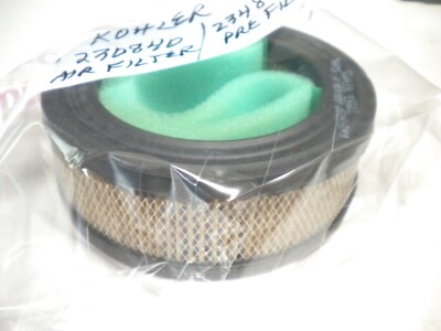 Kohler 230840 Air Filter with 234870 Pre-Cleaner - NOS | eBay