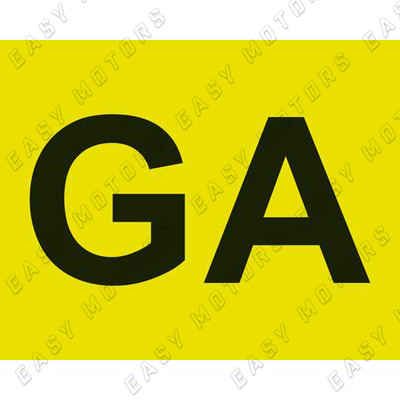 Contrassegno 'Guida Accompagnata' Quattroerre - Set Di 2 Adesivi Anteriore/Posteriore, Norma DPR