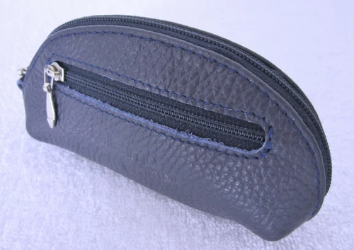 Key bag real leather blue key case Bellissima Creation Solingen
