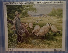 Printed needlepoint tapestry gobelin shepards daughter Orchidea 3111 40x50cm