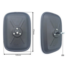 Außenspiegel Seitenspiegel 175x125 M8 Spiegel Traktor Schlepper LKW Gabelstapler