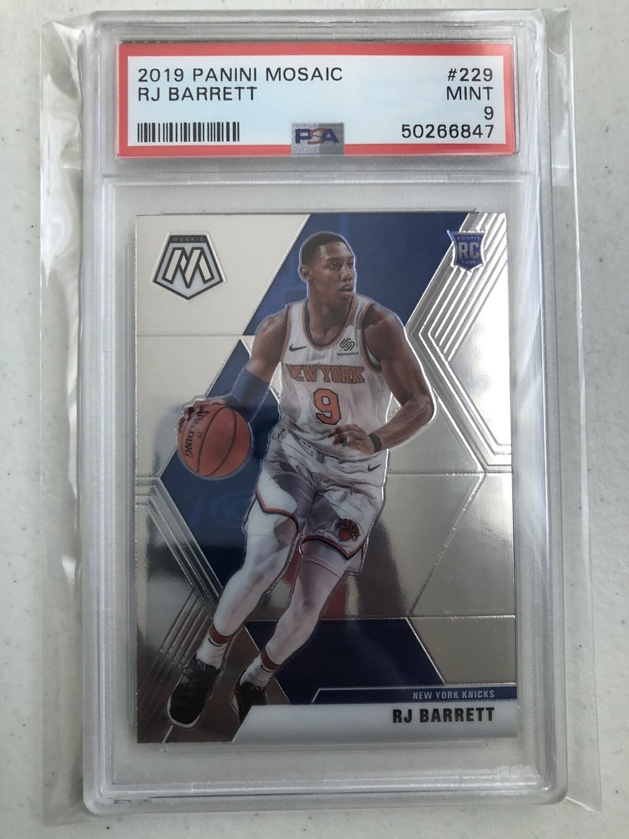 2019-20 Panini Mosaic RJ Barrett RC PSA 9 New York Knicks 2019-20 Panini Mosaic RJ Barrett RC PSA 9 New York Knicks