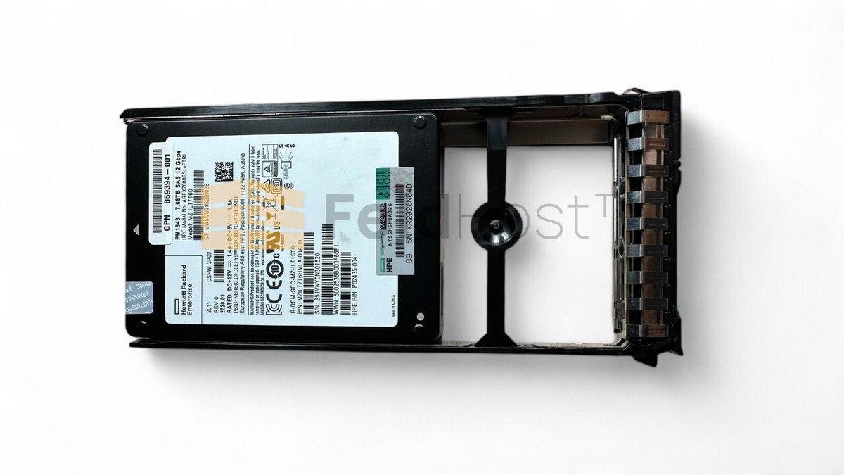 HPE Primera 600 SSD P13373-001 R0Q00A SFF FE FIPS 7.68TB SAS 12G