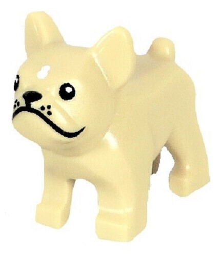 ☀️NEW LEGO Minifigure Mini Figure Minifig Animal Dog Frenchie French Bulldog - Picture 2 of 2