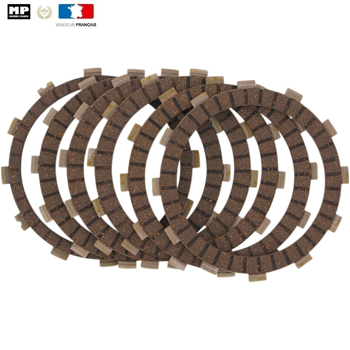 Kit disques garnis embrayage CBR 600 F friction anti-patinage et passage de vitesse fluide