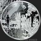 1 oz silver proof Dark Side Of Humanity .999 Pure COA BOX SSG Silver Shield