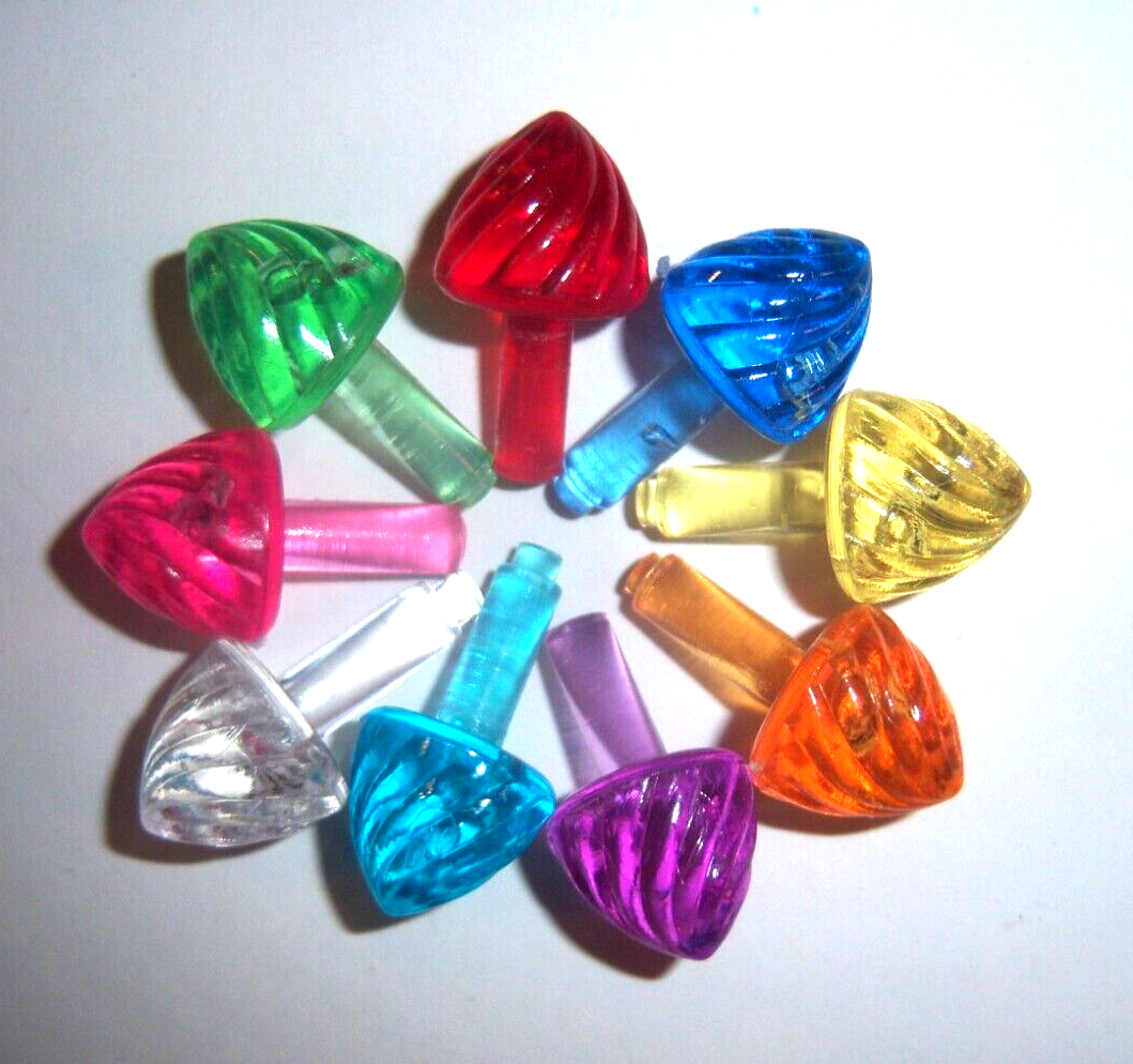 27 GUMDROP SWIRL BULBS Ceramic Christmas Tree Lights VINTAGE PEGS 9 COLORS eBay