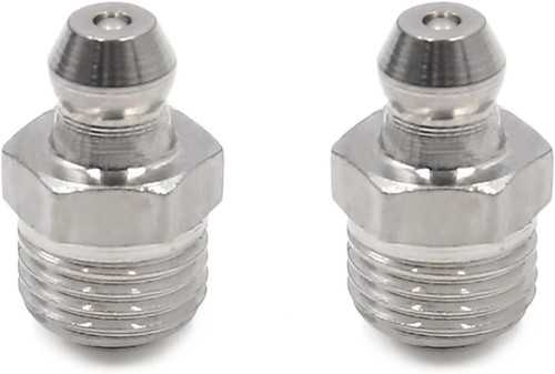 M10 x 1 Thread Straight Grease Nipple Fitting Stainless Steel Adapter for Car - Imagen 7 de 8