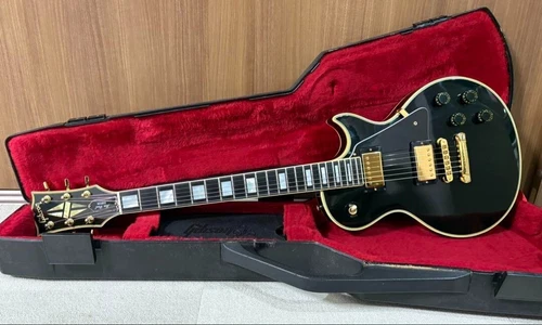 Gibson Les Paul Custom Ebony 1979 Vintage Guitar From JAPAN