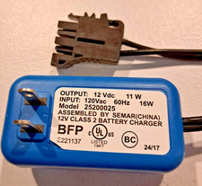 OEM Peg Perego 12v Battery Charger for John Deere Tractor 25200025 11 Watts